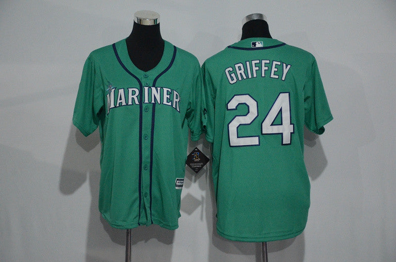 Ken Griffey Jr Seattle Mariners green jersey