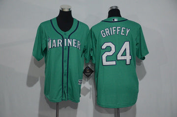 Ken Griffey Jr Seattle Mariners green jersey