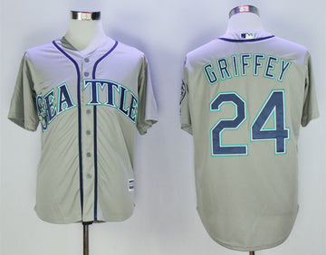Ken Griffey Jr Seattle Mariners grey jersey