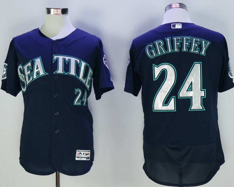 Ken Griffey Jr Seattle Mariners navy jersey