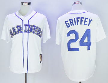 Ken Griffey Jr Seattle Mariners white jersey