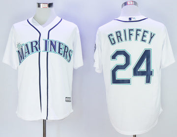 Ken Griffey Jr Seattle Mariners white jersey