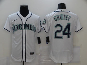 Ken Griffey Jr Seattle Mariners white jersey