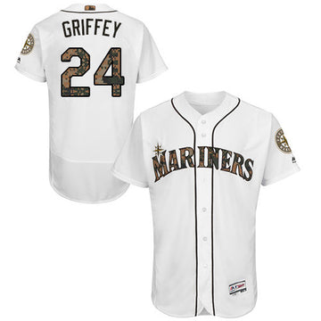 Ken Griffey Jr Seattle Mariners white jersey