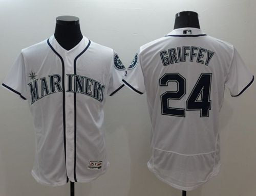 Ken Griffey Seattle Mariners white Authentic jersey