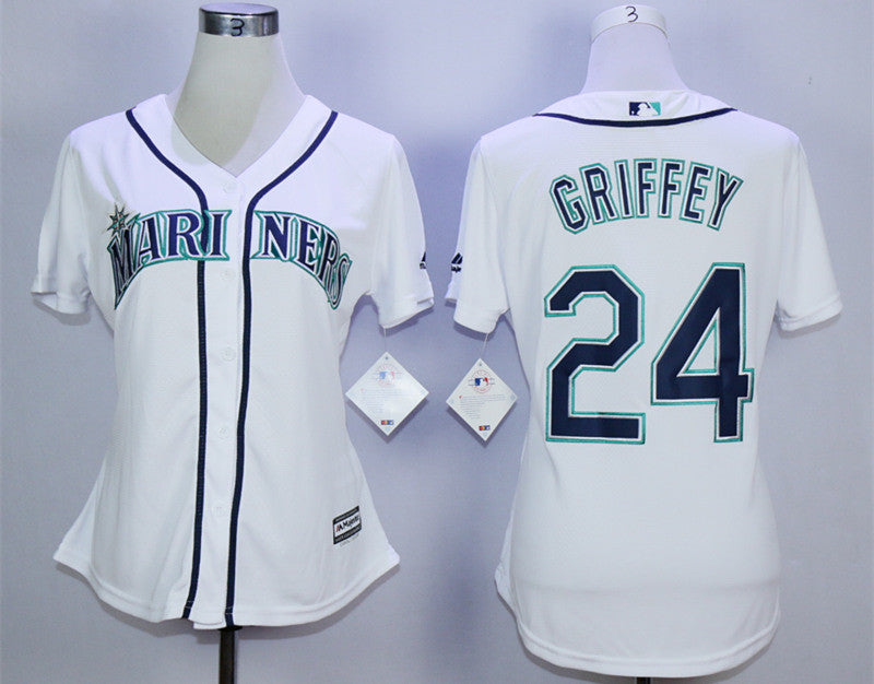 Ken Griffey Seattle Mariners white jersey