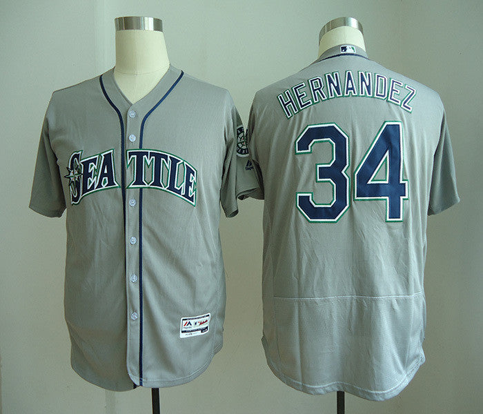 Felix Hernandez Seattle Mariners gray jersey