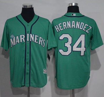 Felix Hernandez Seattle Mariners green jersey