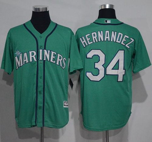 Felix Hernandez Seattle Mariners green jersey