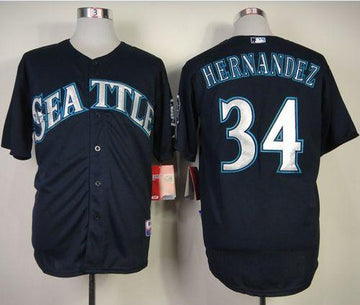 Felix Hernandez Seattle Mariners navy jersey
