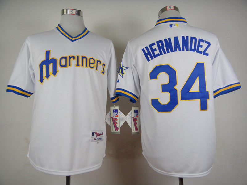 Felix Hernandez Seattle Mariners white Authentic jersey