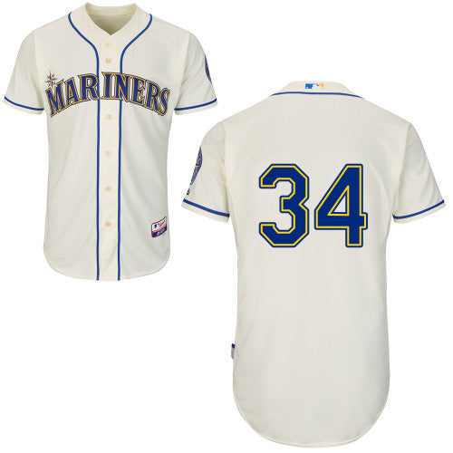 Hernandez Seattle Mariners cream jersey