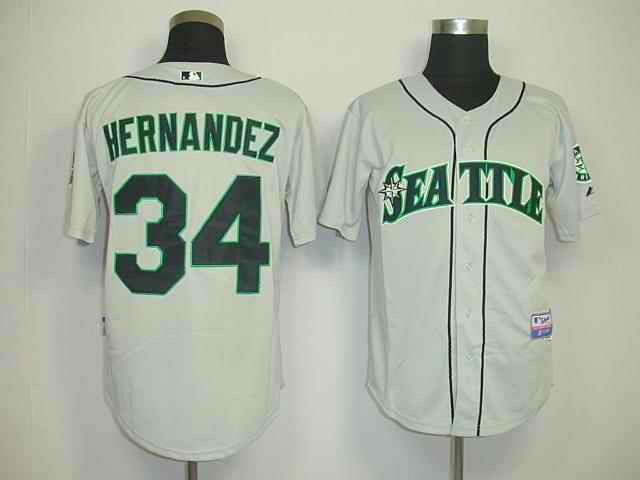 Hernandez Seattle Mariners grey jersey