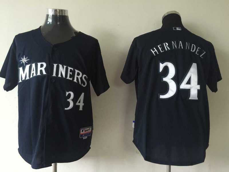 Hernandez Seattle Mariners navy jersey