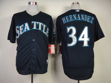 Hernandez Seattle Mariners navy jersey