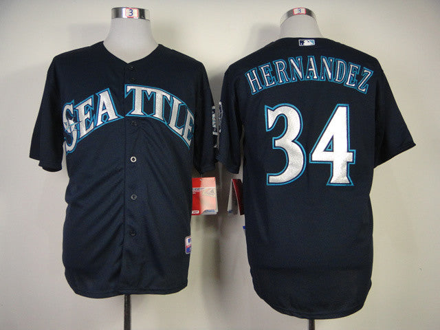 Hernandez Seattle Mariners navy jersey