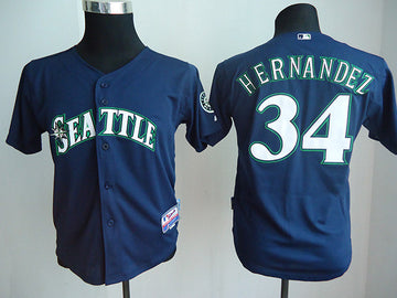 Hernandez Seattle Mariners navy jersey