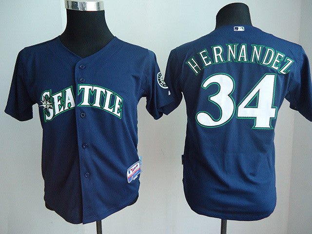 Hernandez Seattle Mariners navy jersey