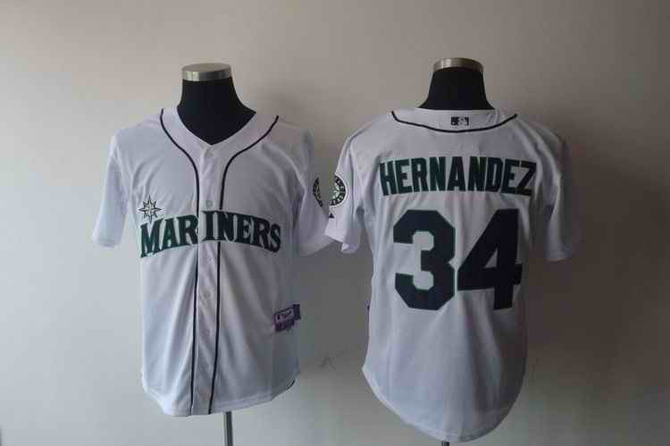 Hernandez Seattle Mariners white jersey