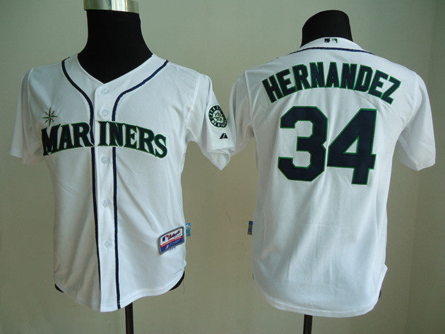 Hernandez Seattle Mariners white jersey