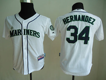 Hernandez Seattle Mariners white jersey