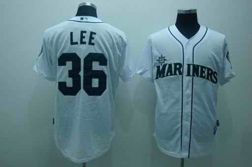 Lee Seattle Mariners white jersey