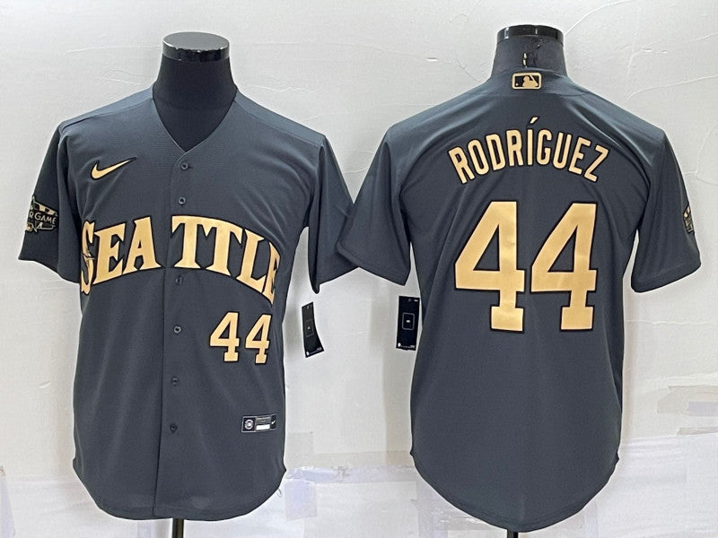 Julio Rodriguez Seattle Mariners charcoal All-Star jersey