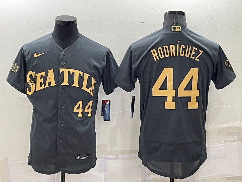 Julio Rodriguez Seattle Mariners charcoal All-Star jersey
