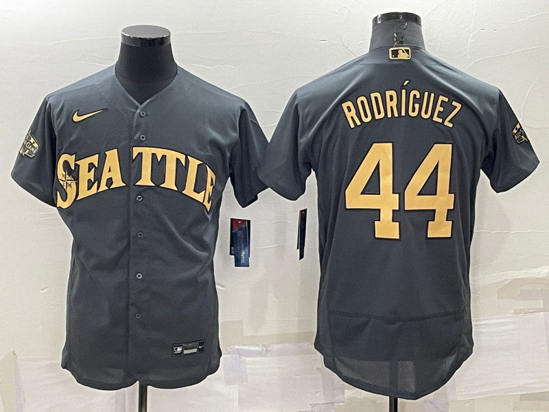 Julio Rodriguez Seattle Mariners charcoal All-Star jersey