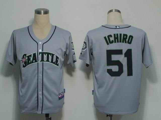 Ichiro Seattle Mariners grey jersey