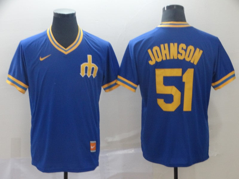 Ichiro Suzuki Seattle Mariners blue Throwback jersey