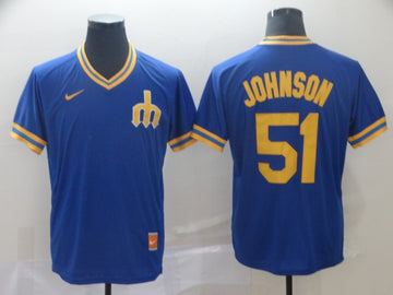 Ichiro Suzuki Seattle Mariners blue Throwback jersey