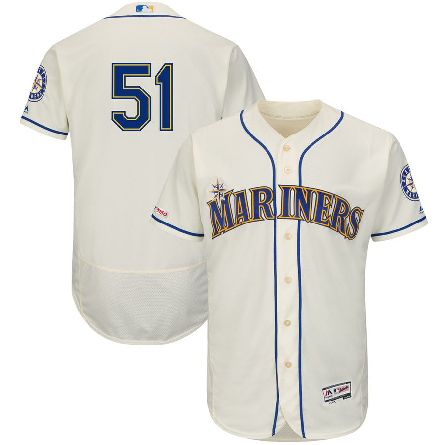 Ichiro Suzuki Seattle Mariners cream jersey
