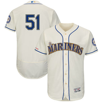 Ichiro Suzuki Seattle Mariners cream jersey