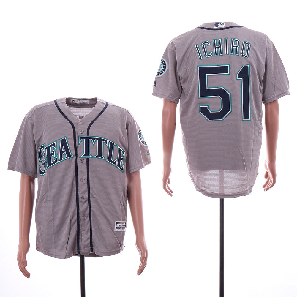 Ichiro Suzuki Seattle Mariners gray jersey