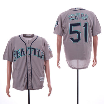 Ichiro Suzuki Seattle Mariners gray jersey