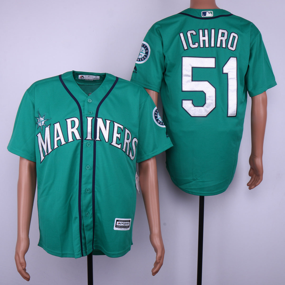 Ichiro Suzuki Seattle Mariners green jersey
