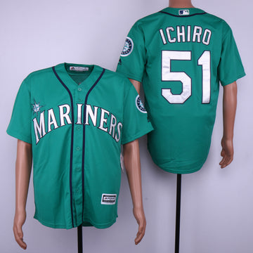 Ichiro Suzuki Seattle Mariners green jersey