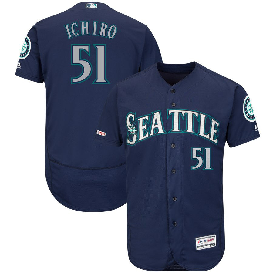 Ichiro Suzuki Seattle Mariners navy jersey