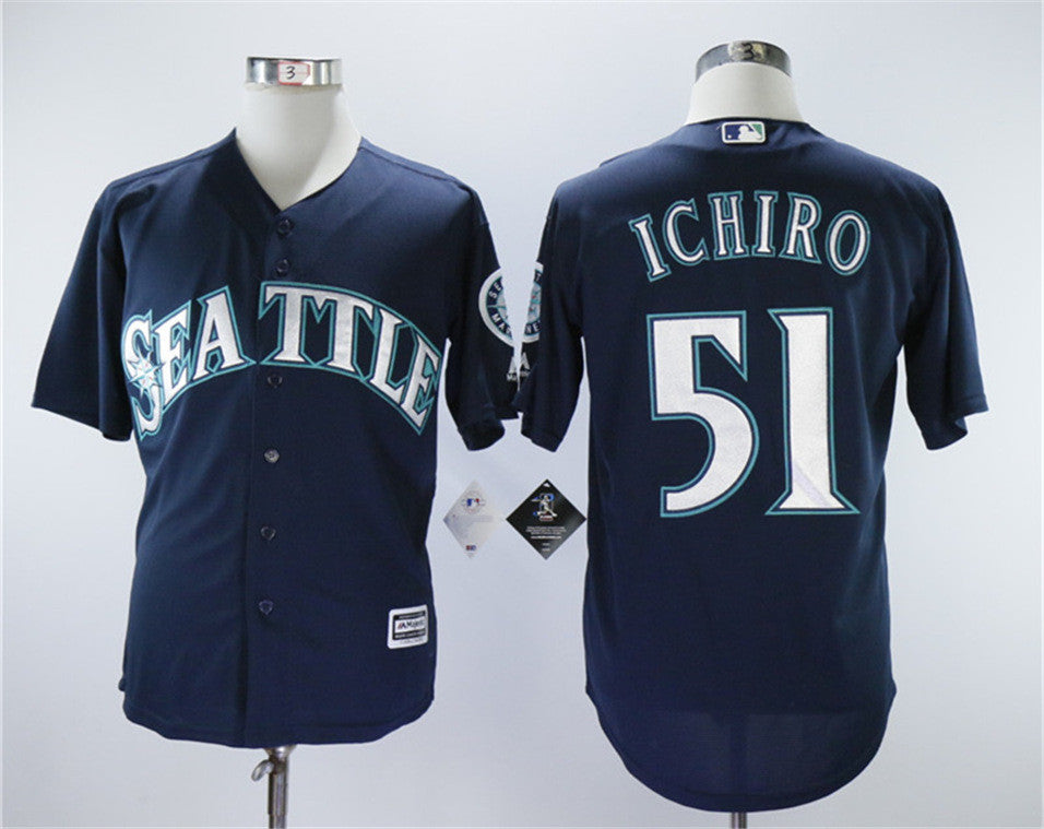 Ichiro Suzuki Seattle Mariners navy jersey