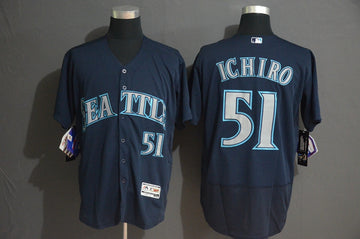 Ichiro Suzuki Seattle Mariners navy jersey