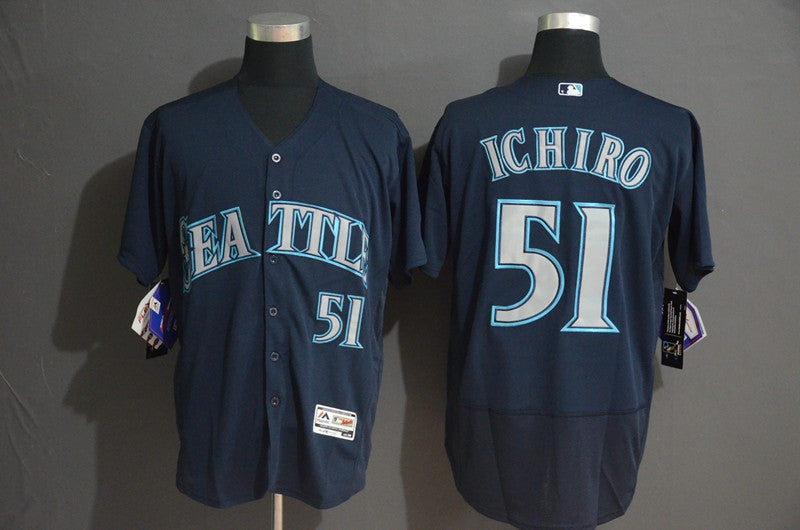 Ichiro Suzuki Seattle Mariners navy jersey