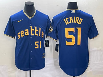 Ichiro Suzuki Seattle Mariners royal City Connect jersey