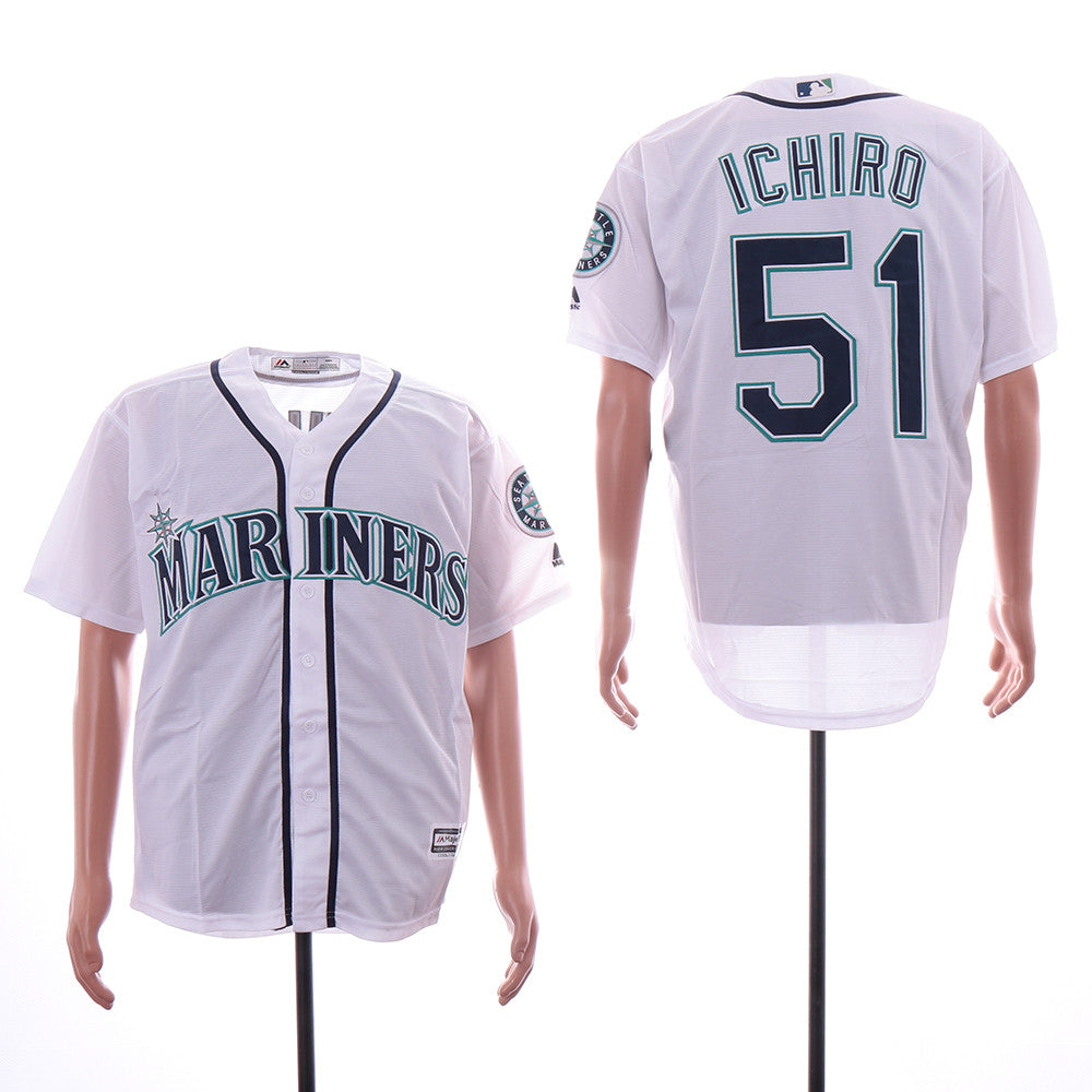 Ichiro Suzuki Seattle Mariners white jersey