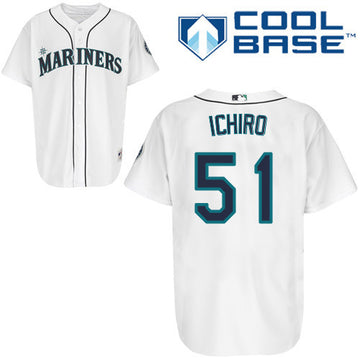 Ichiro Suzuki Seattle Mariners white jersey
