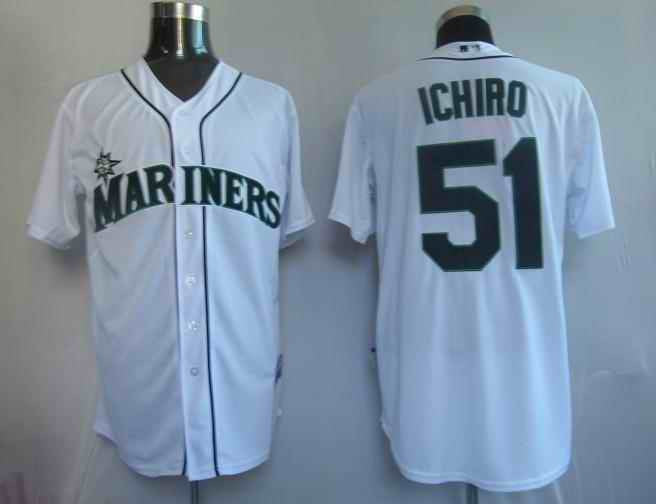 Ichiro Seattle Mariners white jersey