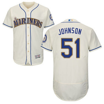 Randy Johnson Seattle Mariners cream jersey