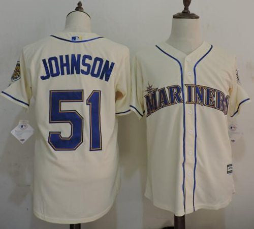 Randy Johnson Seattle Mariners cream jersey