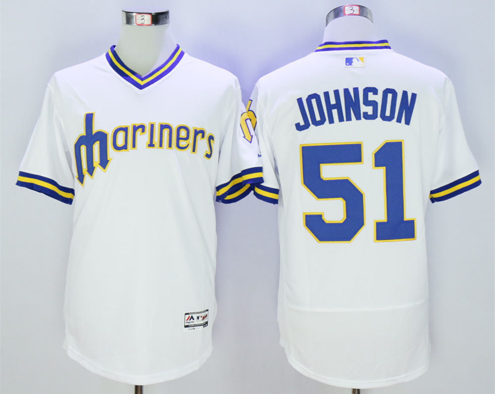 Randy Johnson Seattle Mariners white jersey