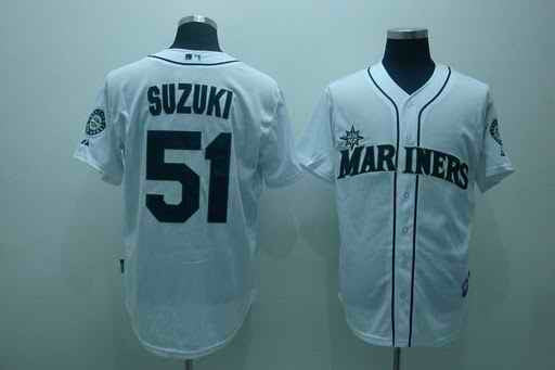 Suzuki Seattle Mariners white jersey